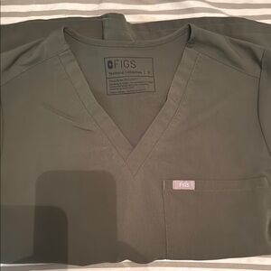 Figs Olive Green Short Sleeve Tee